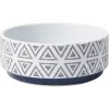 Frisco Geometric Triangles Non-skid Ceramic Dog & Cat Bowl -Frisco 270218 MAIN. AC SS1800 V1620685076