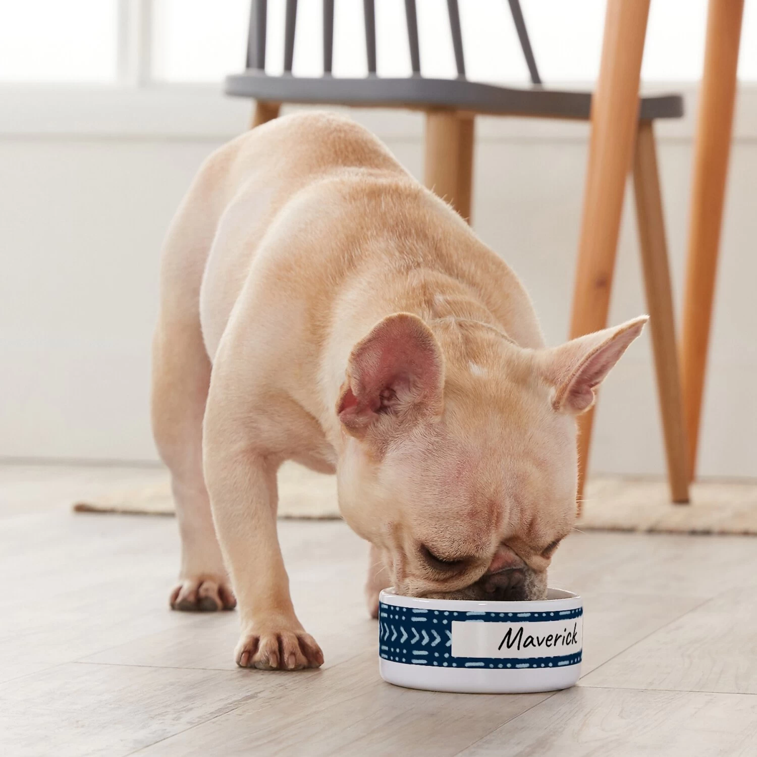 Frisco Personalized Mudcloth Small Dog & Cat Bowl 6 Frisco Personalized Mudcloth Small Dog & Cat Bowl - Image 4