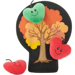 Frisco Fall Autumn Tree With Apples Interactive Plush Squeaky Dog Toy, 4 Count