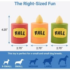 Frisco Fall Candles Latex Squeaky Dog Toy 6 Frisco Fall Candles Latex Squeaky Dog Toy -Frisco 285661 PT1. AC SS1800 V1633969272