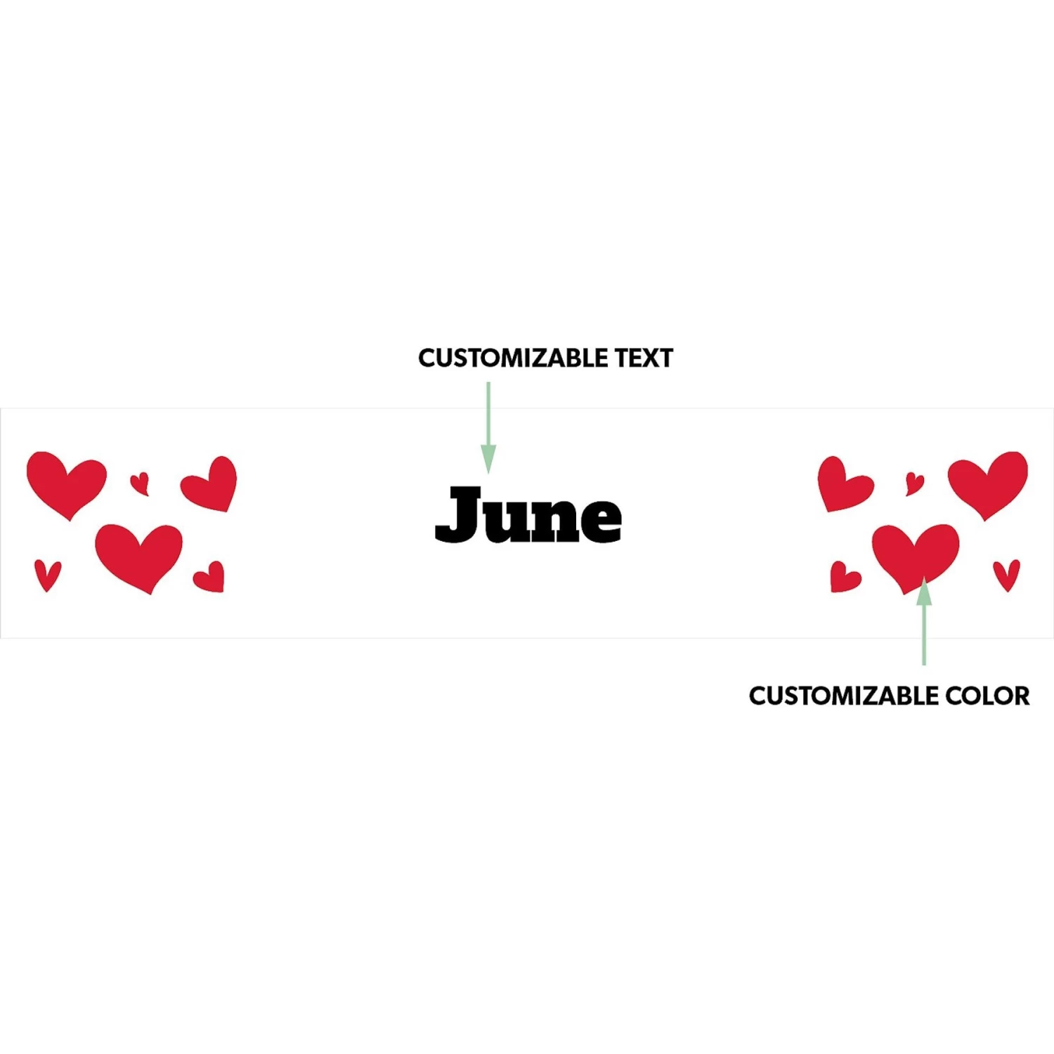 Frisco Hearts Ceramic Personalized Dog Bowl 4 Frisco Hearts Ceramic Personalized Dog Bowl - Image 2