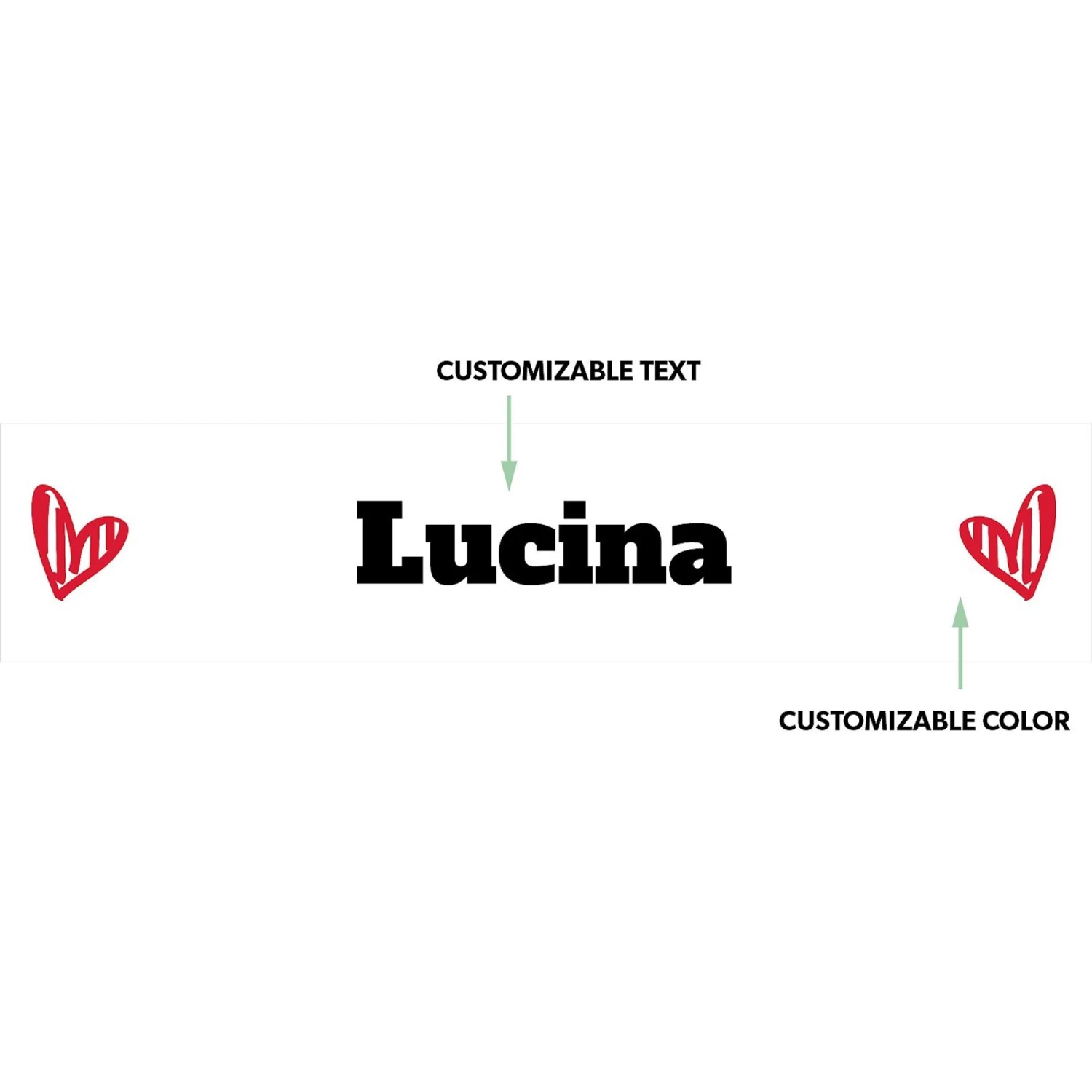 Frisco Personalized Two Hearts Ceramic Dog Bowl 4 Frisco Personalized Two Hearts Ceramic Dog Bowl - Image 2