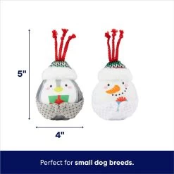 Frisco Holiday Penguin & Snowman Plush Squeaky Dog Toy -Frisco 287269 PT1. AC SS1800 V1695045254