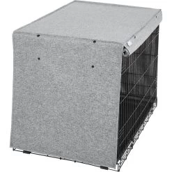 Frisco Faux Linen Dog Crate Cover -Frisco 289630 PT3. AC SS1800 V1644248867