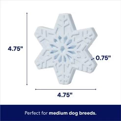 Frisco Holiday Nylon Snowflake Dog Chew Toy, Peanut Butter Flavor, Medium -Frisco 291387 PT1. AC SS1800 V1695046039