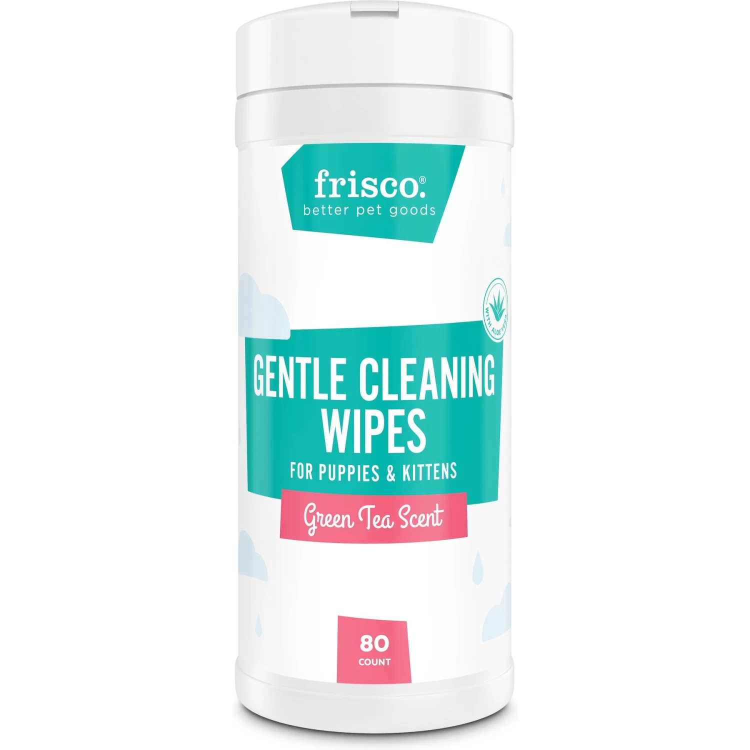 Frisco Gentle Cleaning Waterless Grooming Wipes For Puppies & Kittens, Green Tea Scent 3 Frisco Gentle Cleaning Waterless Grooming Wipes For Puppies & Kittens, Green Tea Scent
