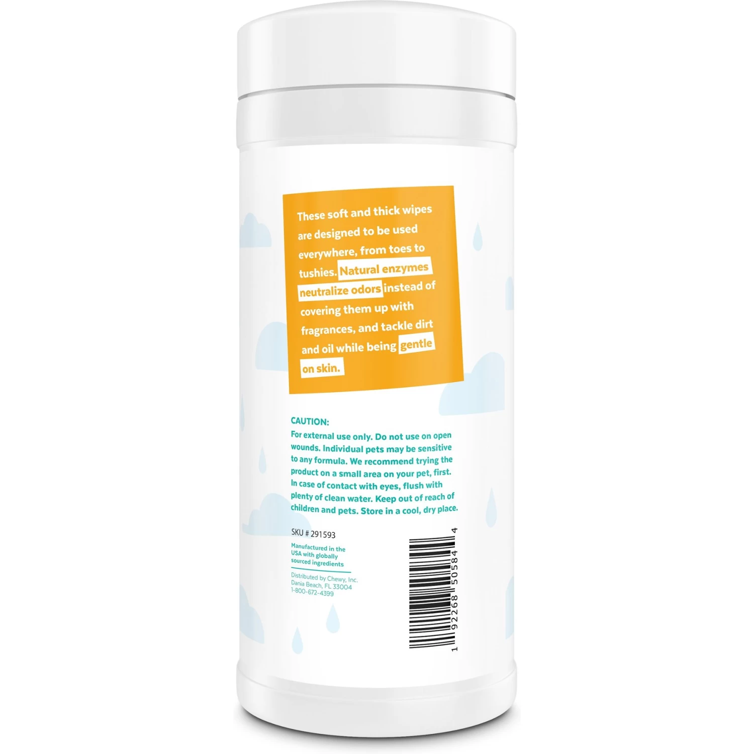 Frisco Deodorizing Paw & Bum Waterless Grooming Wipes For Dogs & Cats 5 Frisco Deodorizing Paw & Bum Waterless Grooming Wipes For Dogs & Cats - Image 3