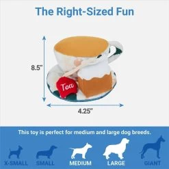 Frisco Brunch Teacup Plush Squeaky Dog Toy -Frisco 297232 PT1. AC SS1800 V1643916397