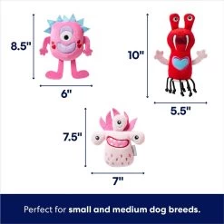 Frisco Valentine Love Monsters Plush Squeaky Dog Toy 7 Frisco Valentine Love Monsters Plush Squeaky Dog Toy -Frisco 298931 PT1. AC SS1800 V1701365187