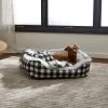 Frisco Buffalo Check Cuddler Pet Bed & Gift Set, Black & White -Frisco 299397 MAIN. AC SS1800 V1639093641