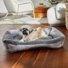 Frisco Herringbone Cuffed Cuddler Dog & Cat Bed -Frisco 299434 MAIN. AC SS1800 V1638288338