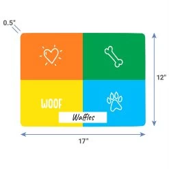 Frisco Woof Personalized Dog & Cat Placemat -Frisco 299560 PT3. AC SS1800 V1636120375