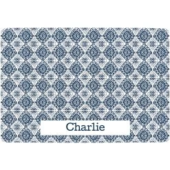 Frisco Boho Damask Personalized Dog & Cat Placemat