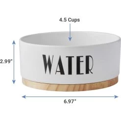 Frisco Ceramic Water Dog & Cat Bowl With Wood Base & Frisco Ceramic Food Dog & Cat Bowl With Wood Base 12 Frisco Ceramic Water Dog & Cat Bowl With Wood Base & Frisco Ceramic Food Dog & Cat Bowl With Wood Base -Frisco 302424 PT2. AC SS1800 V1623079647