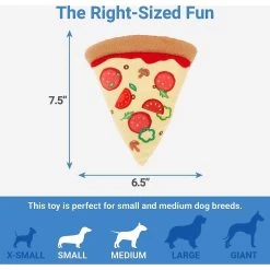 Frisco Pizza Slice Plush Squeaky Dog Toy & Frisco Taco Plush Squeaky Dog Toy -Frisco 302494 PT2. AC SS1800 V1623058354