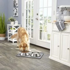 Frisco Fold & Carry Double Door Collapsible Wire Dog Crate & Mat Kit & Frisco Stainless Steel Bowl 17 Frisco Fold & Carry Double Door Collapsible Wire Dog Crate & Mat Kit & Frisco Stainless Steel Bowl -Frisco 303428 PT7. AC SS1800 V1623045760