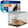Frisco Fold & Carry Single Door Collapsible Wire Dog Crate & Frisco Premium Extra Large Printed Dog Training & Potty Pads 2 Frisco Fold & Carry Single Door Collapsible Wire Dog Crate & Frisco Premium Extra Large Printed Dog Training & Potty Pads -Frisco 303438 MAIN. AC SS1800 V1681229072