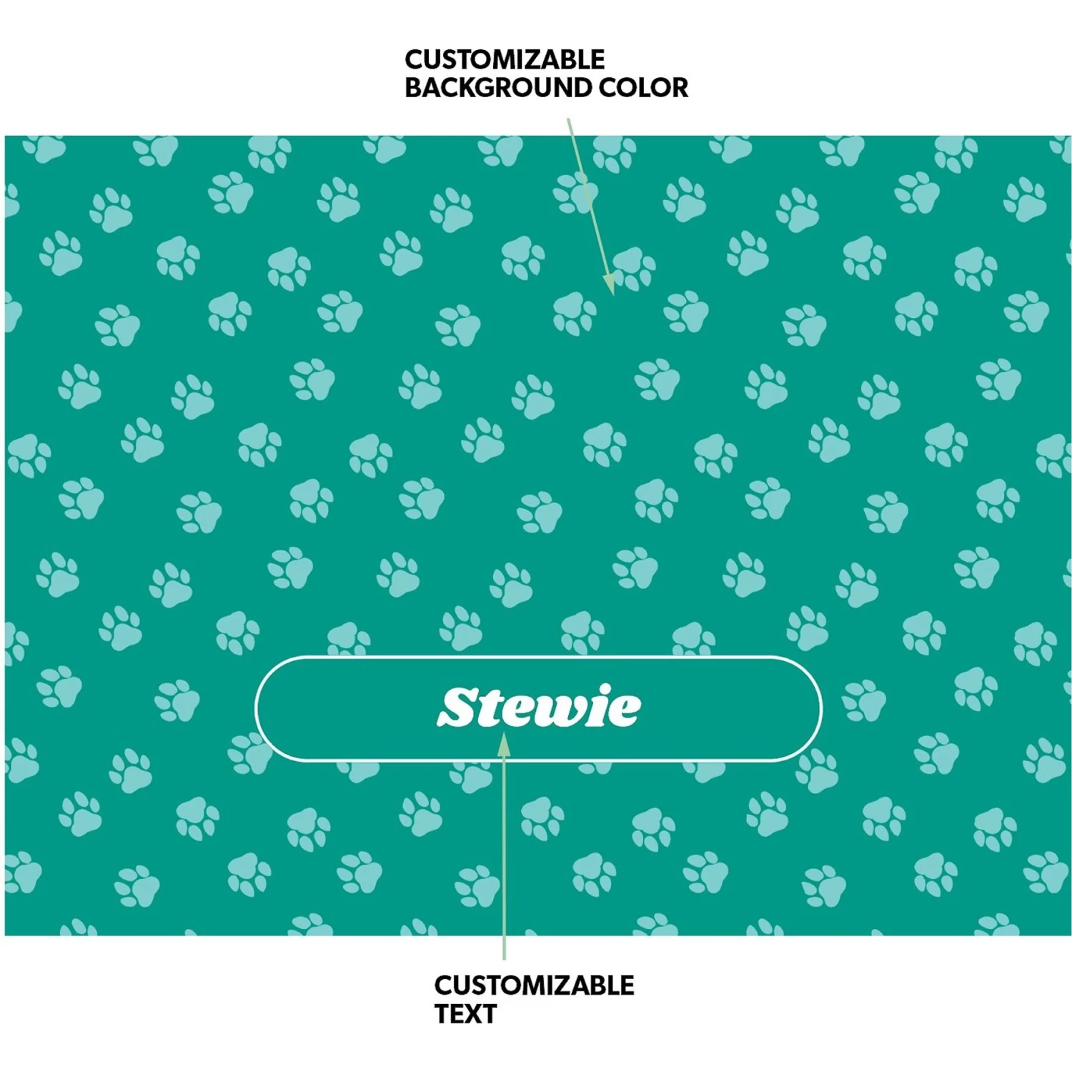 Frisco Personalized Paws Soft Fleece Cat & Dog Blanket, 30" X 40" 6 Frisco Personalized Paws Soft Fleece Cat & Dog Blanket, 30" X 40" - Image 4