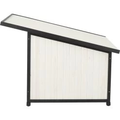 Frisco Modern Wooden Outdoor Dog House, White -Frisco 304038 PT3. AC SS1800 V1641481053