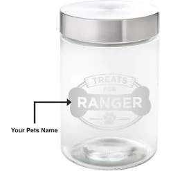 Frisco "Doggie Treats" Glass Personalized Treat Jar With Lid, 5 Cup, 40oz 9 Frisco "Doggie Treats" Glass Personalized Treat Jar With Lid, 5 Cup, 40oz -Frisco 309520 PT2. AC SS1800 V1645206103