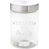 Frisco Paw Print Glass Personalized Treat Jar With Lid, 5 Cup, 40oz -Frisco 309522 MAIN. AC SS1800 V1645205864