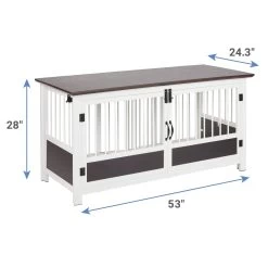 Frisco "Roma" Dog Crate Credenza & Mat -Frisco 315189 PT3. AC SS1800 V1681145357