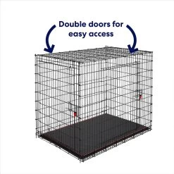 Frisco XX-Large Heavy Duty Enhanced Lock Double Door Wire Dog Crate, Fold & Carry Wire Dog Crate & Mat Kit, 54" 11 Frisco XX-Large Heavy Duty Enhanced Lock Double Door Wire Dog Crate, Fold & Carry Wire Dog Crate & Mat Kit, 54" -Frisco 318116 PT3. AC SS1800 V1634154738