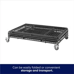 Frisco Ultimate Lightweight Heavy Duty Foldable & Stackable Steel Metal Single Door Dog Crate -Frisco 326416 PT3. AC SS1800 V1646859919