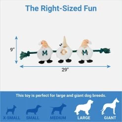 Frisco Mother's Day Gnomes Plush With Rope Squeaky Dog Toy -Frisco 327037 PT1. AC SS1800 V1647618088