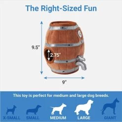 Frisco Beer & Keg Plush Squeaky Dog Toy, 4 Count -Frisco 327047 PT2. AC SS1800 V1648563981