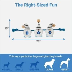 Frisco Dad Gnome Plush With Rope Dog Toy -Frisco 327053 PT1. AC SS1800 V1648563986