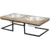 Frisco Premium Wood Elevated Stainless Steel Double Diner Dog & Cat Bowl -Frisco 331490 MAIN. AC SS1800 V1657656892