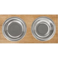 Frisco Premium Wood Elevated Stainless Steel Double Diner Dog & Cat Bowl 9 Frisco Premium Wood Elevated Stainless Steel Double Diner Dog & Cat Bowl -Frisco 331490 PT4. AC SS1800 V1657656892