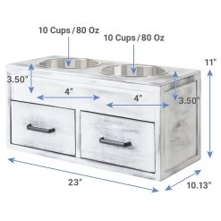 Frisco Premium Wood Elevated Large Breed Dog Bowl With Storage Station, 10 Cup 8 Frisco Premium Wood Elevated Large Breed Dog Bowl With Storage Station, 10 Cup -Frisco 331505 PT1. AC SS1800 V1658757464