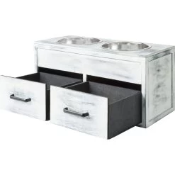 Frisco Premium Wood Elevated Large Breed Dog Bowl With Storage Station, 10 Cup 10 Frisco Premium Wood Elevated Large Breed Dog Bowl With Storage Station, 10 Cup -Frisco 331505 PT5. AC SS1800 V1657656894