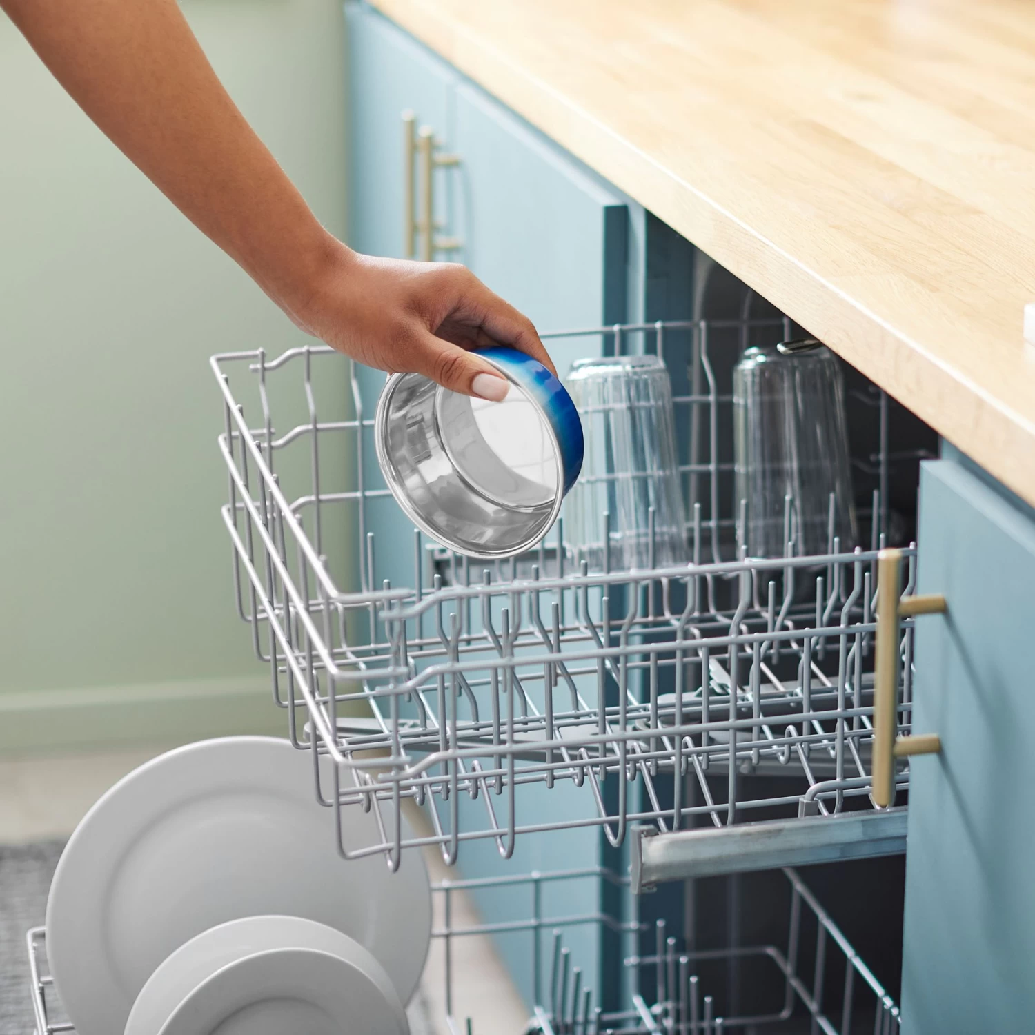 Frisco Ombre Design Stainless Steel Dog & Cat Bowl 9 Frisco Ombre Design Stainless Steel Dog & Cat Bowl - Image 7