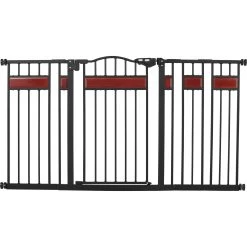 Frisco Wood Accents Extra Wide Auto-close Pet Gate, 30-in -Frisco 352631 PT2. AC SS1800 V1657657094