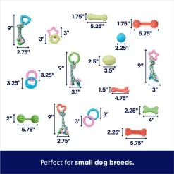Frisco Small Breed Puppies Rope & TPR Variety Pack Puppy Toy -Frisco 358552 PT1. AC SS1800 V1661864694
