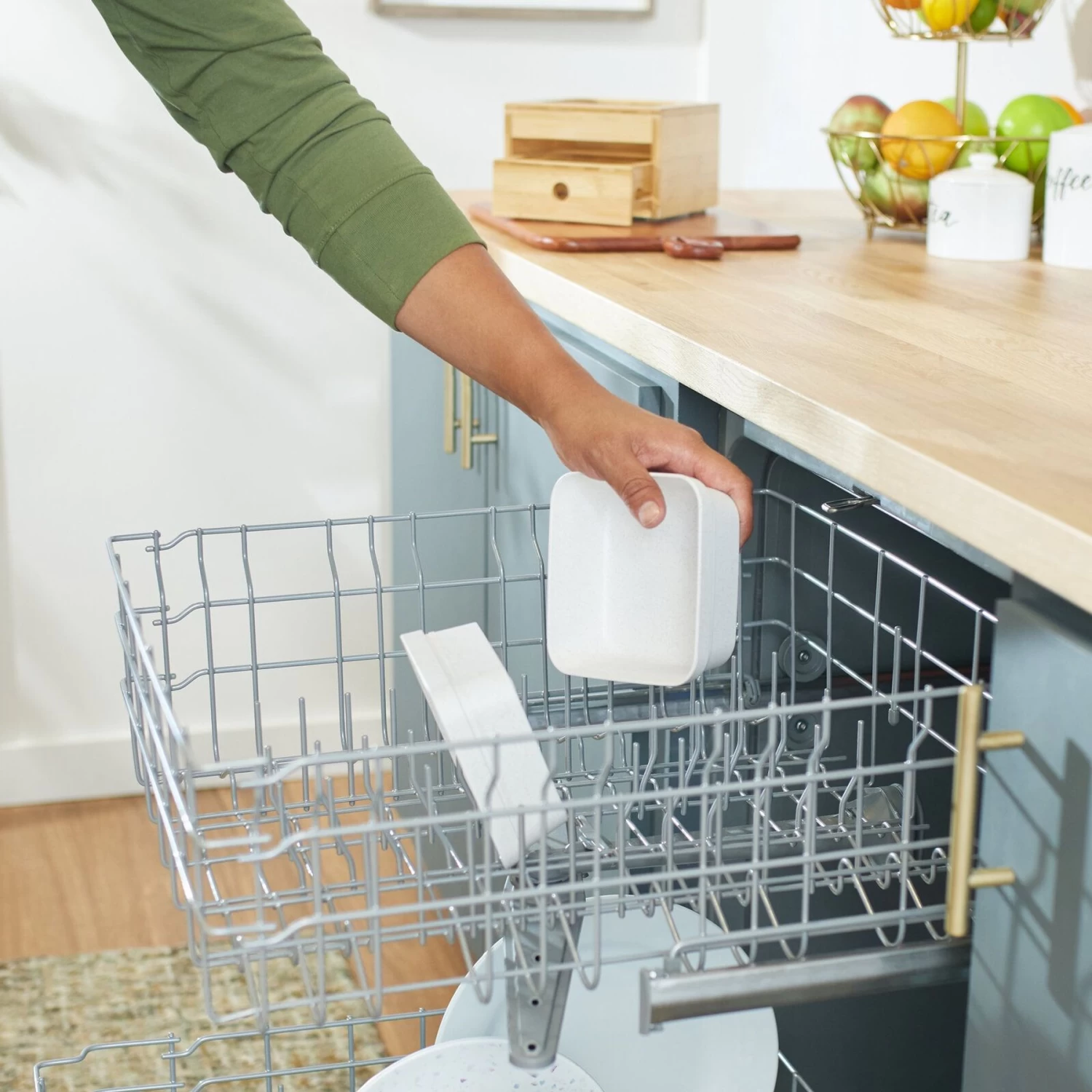 Frisco Elevated Non-Skid Bamboo Melamine Bowl Double Diner With Bamboo Stand 6 Frisco Elevated Non-Skid Bamboo Melamine Bowl Double Diner With Bamboo Stand - Image 4