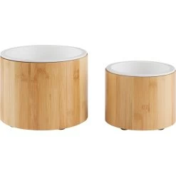 Frisco Elevated Non-Skid Bamboo Melamine Dog Bowl With Bamboo Stand -Frisco 363391 PT5. AC SS1800 V1657657268