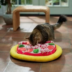 Frisco Pizza Reversible Snuffle Mat, Yellow, Medium -Frisco 363398 PT3. AC SS1800 V1660750517