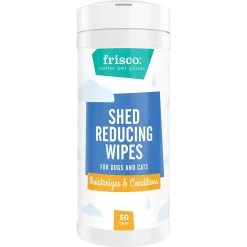 FURminator Long Hair Dog Deshedding Tool & Frisco Shed Reducing Waterless Grooming Wipes For Dogs & Cats, 50 Count -Frisco 575134 PT5. AC SS1800 V1657660396