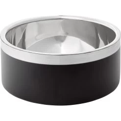 Frisco Insulated Two-Toned Non-Skid Stainless Steel Dog & Cat Bowl + 3 Items -Frisco 630886 PT3. AC SS1800 V1662741658
