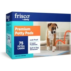 Frisco Premium Extra Large Dog Training & Potty Pads & American Journey Lamb Recipe Grain-Free Oven Baked Crunchy Biscuit Dog Treats -Frisco 678510 PT1. AC SS1800 V1681247385