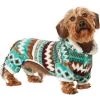 Frisco Fairisle Cozy Plush Fleece Dog & Cat PJs, Green -Frisco 719054 MAIN. AC SS1800 V1692380241