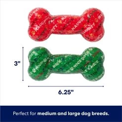 Frisco Holiday Naughty & Nice TPR Bone Squeaky Dog Toy 8 Frisco Holiday Naughty & Nice TPR Bone Squeaky Dog Toy -Frisco 739702 PT1. AC SS1800 V1694809545