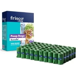 Frisco Dog Poop Bags + 2 Dispensers, 900 Count