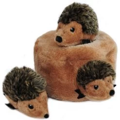 Frisco Trash Can & Raccoons Hide & Seek Puzzle Plush Squeaky Dog Toy & ZippyPaws Burrow Squeaky Hide & Seek Plush Dog Toy, Hedgehog Den -Frisco 947446 PT5. AC SS1800 V1693601927
