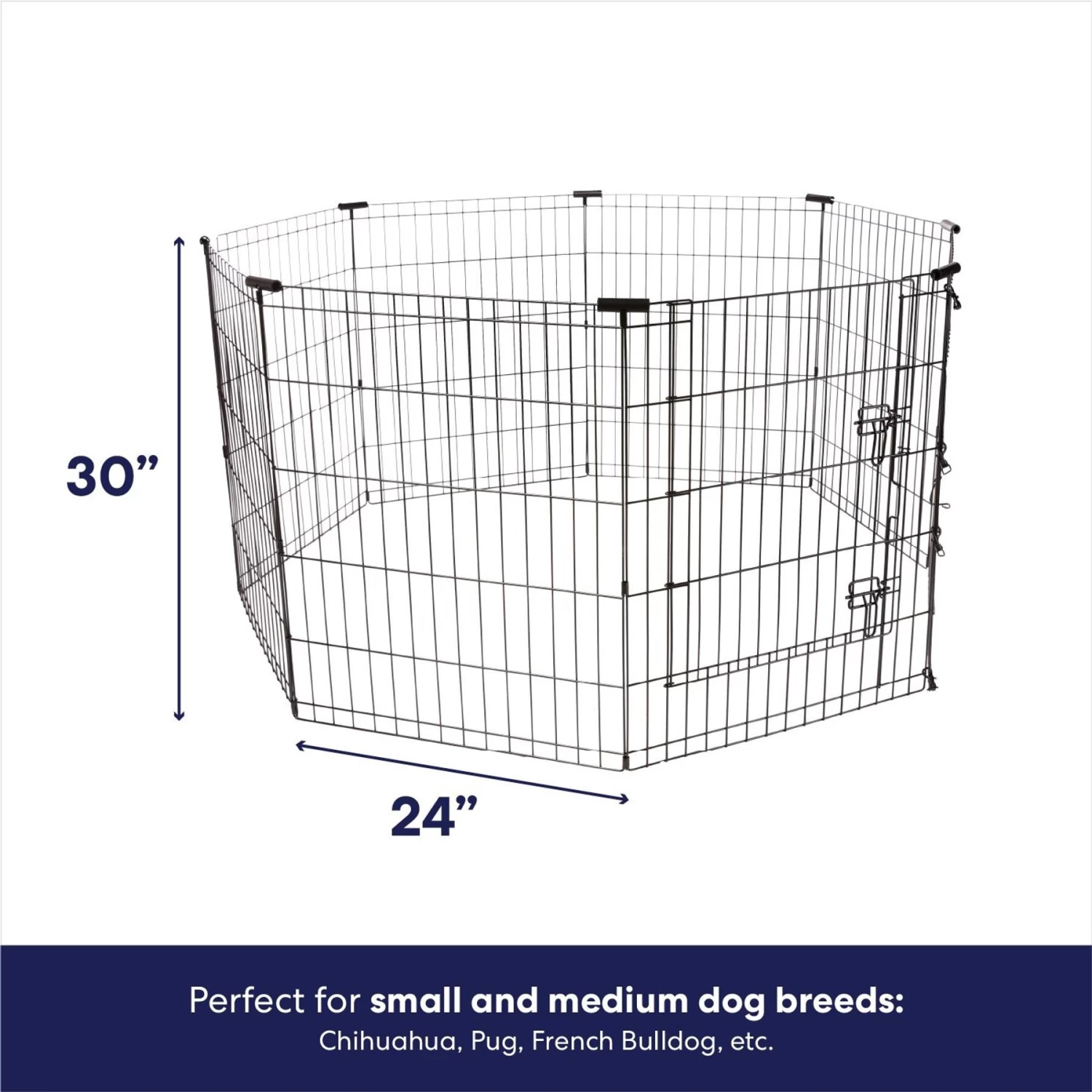 Frisco Wire Dog & Small Pet Exercise Pen With Step-Through Door 4 Frisco Wire Dog & Small Pet Exercise Pen With Step-Through Door - Image 2