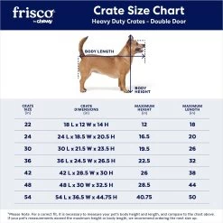Frisco XX-Large Heavy Duty Double Door Wire Dog Crate, 54 Inch 11 Frisco XX-Large Heavy Duty Double Door Wire Dog Crate, 54 Inch -Frisco 97489 PT2. AC SS1800 V1667859374